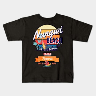 Nungwi Beach Tanzania Vintage-Style Kids T-Shirt